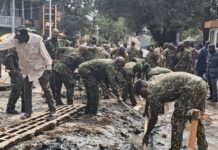 Kindia : une vaste opération de salubrité publique menée par l’armée